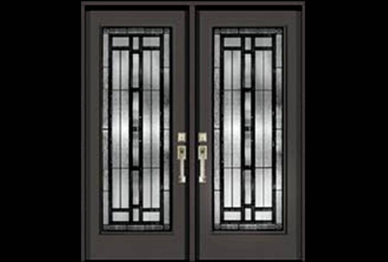 Genesis geometric privacy glass door insert design